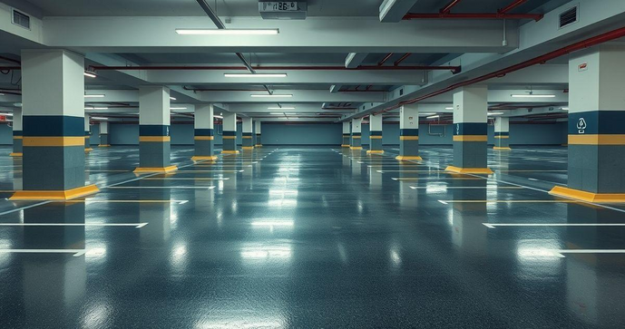 Piso epóxi para estacionamento: descubra as vantagens e aplicações