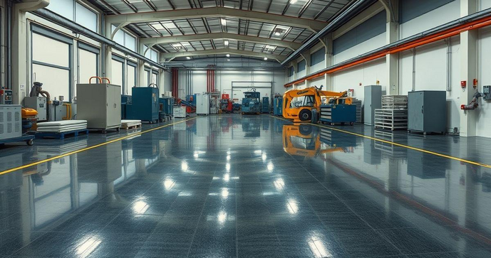 Piso industrial epóxi: vantagens e aplicações no mercado