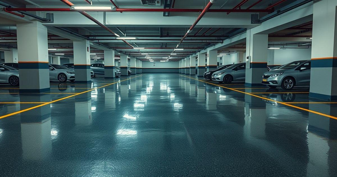 Piso epóxi para estacionamento: Vantagens e Dicas de Escolha